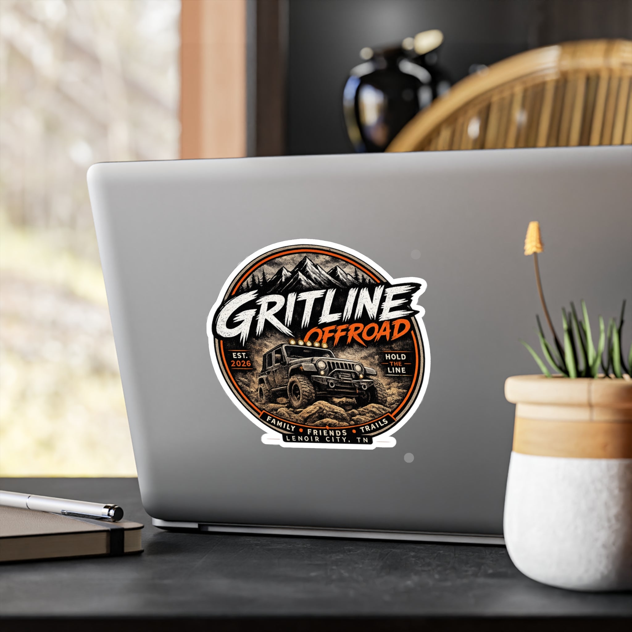 Gritline Offroad Vinyl Sticker — Jeep Adventure Kiss-Cut Decal