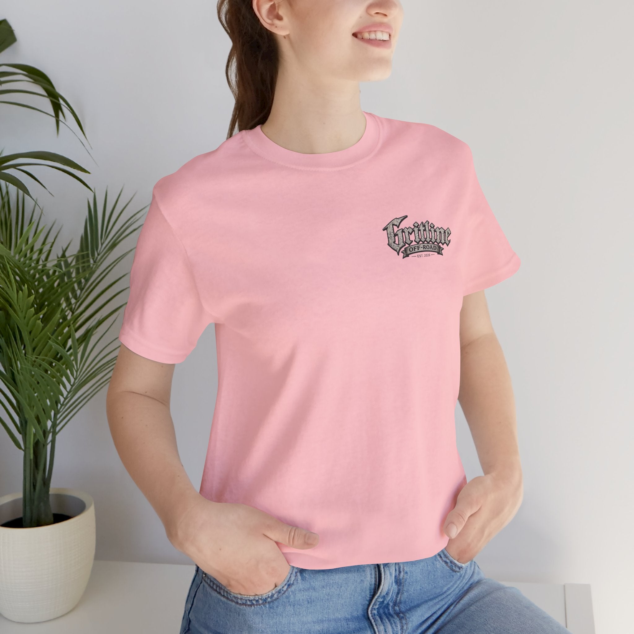 Off-Road Gritline Graphic Tee — "Gritline Off-Road" Skull & Jeep Shirt