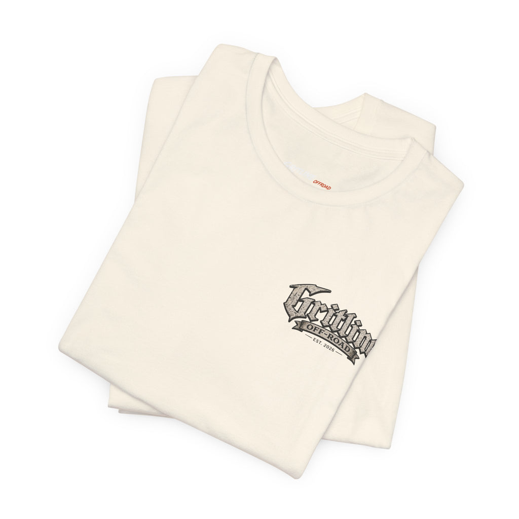 Off-Road Gritline Graphic Tee — "Gritline Off-Road" Skull & Jeep Shirt