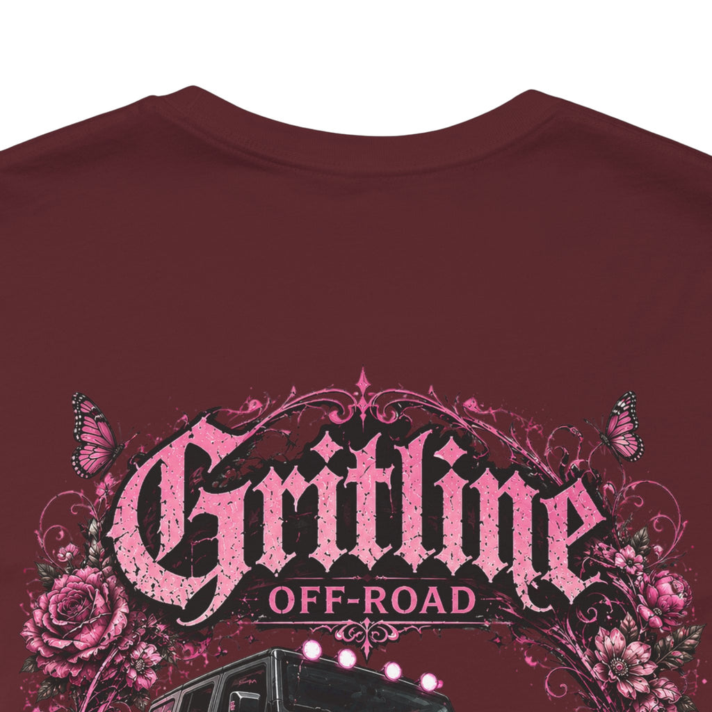 Off-Road Gritline Jeep Tee — Floral Adventure Graphic T-Shirt