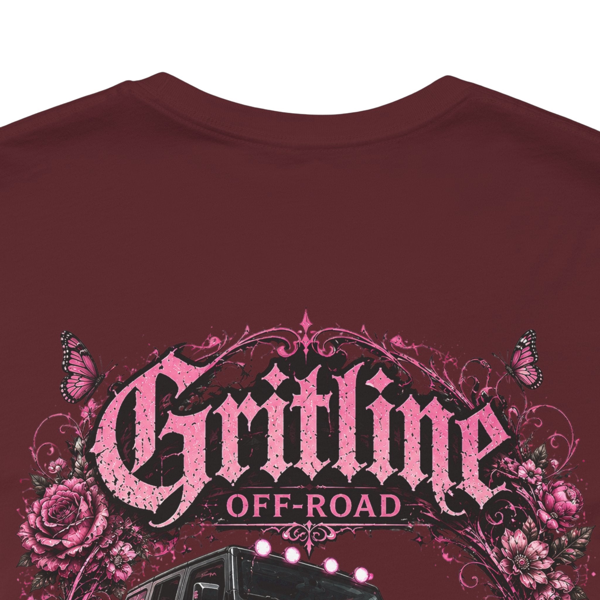 Off-Road Gritline Jeep Tee — Floral Adventure Graphic T-Shirt