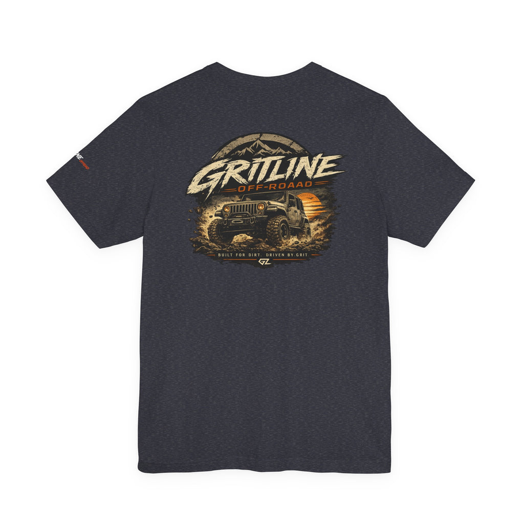 Off-Road Adventure Tee — "Gritline" Jeep Mountain Graphic