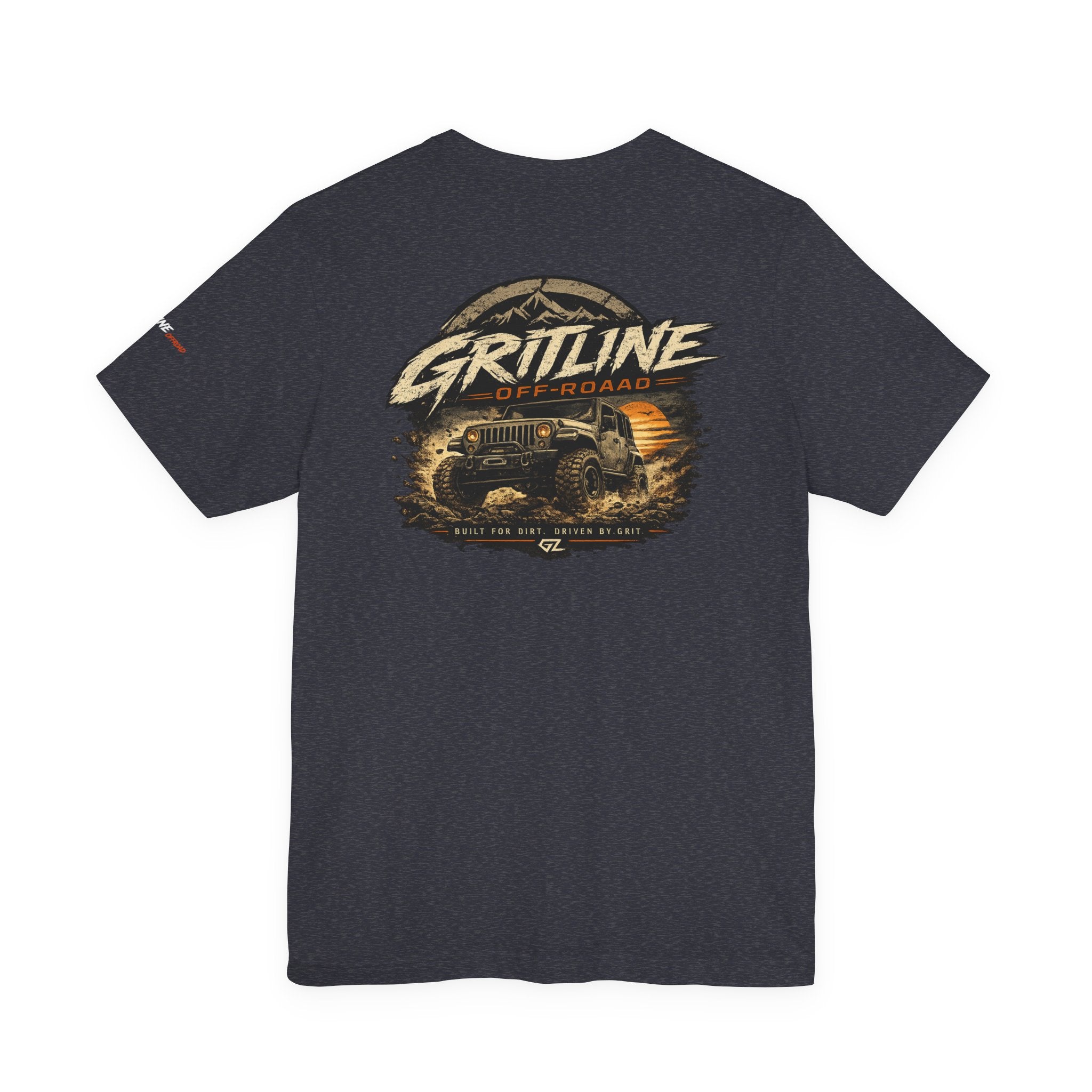 Off-Road Adventure Tee — "Gritline" Jeep Mountain Graphic