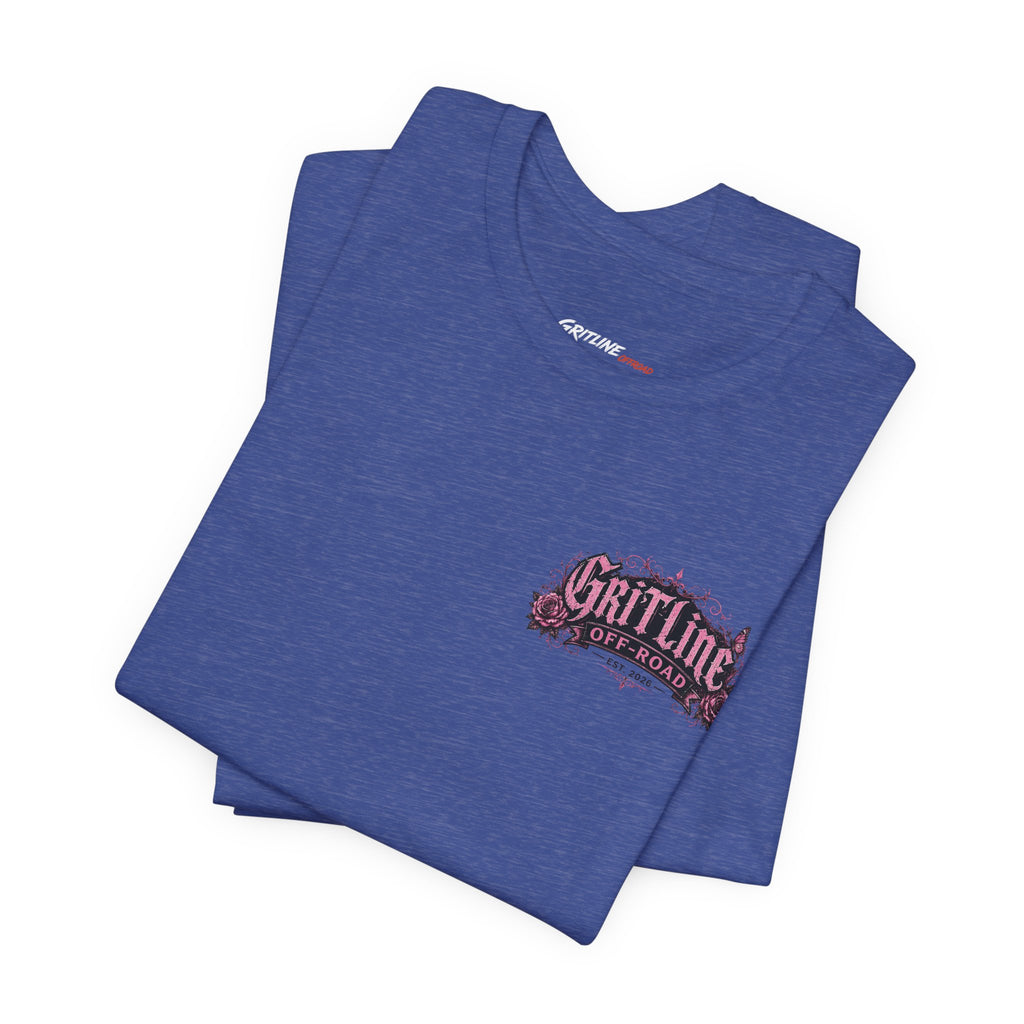 Off-Road Gritline Jeep Tee — Floral Adventure Graphic T-Shirt