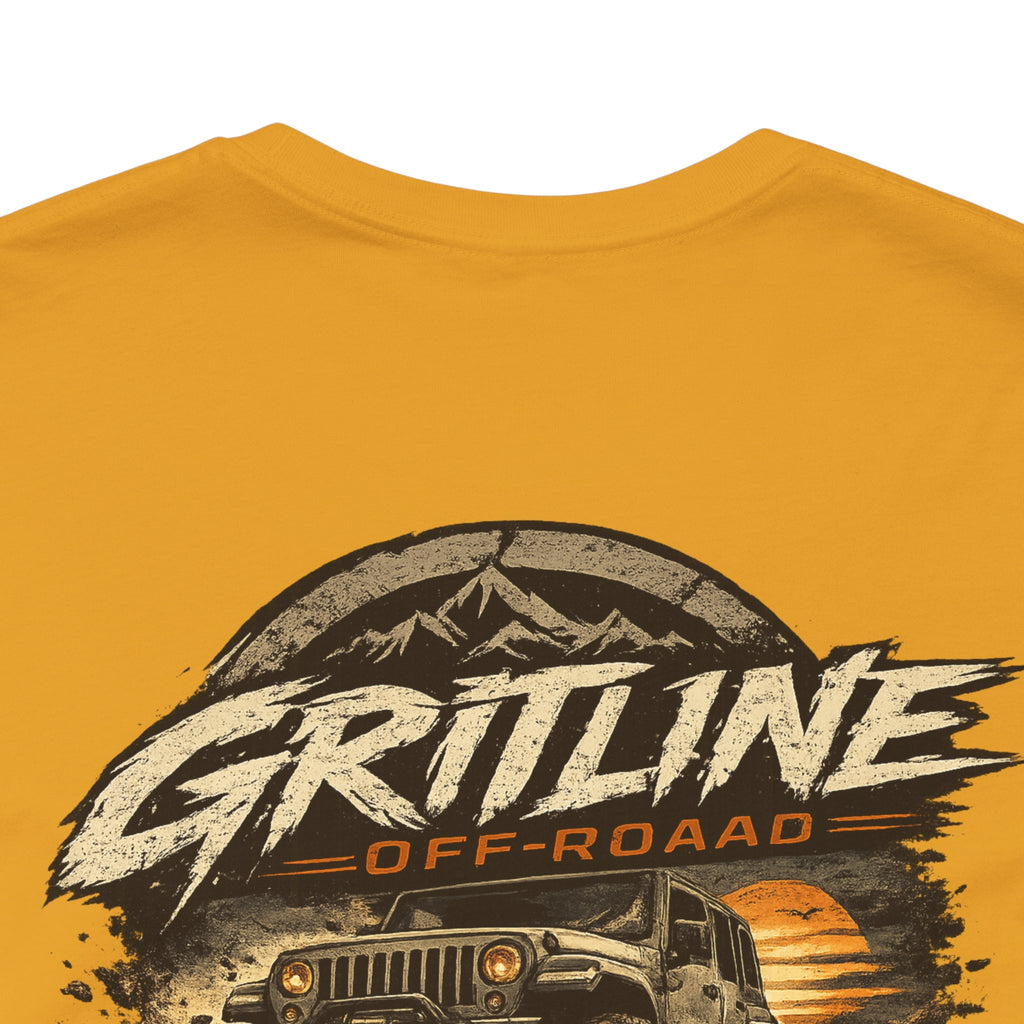 Off-Road Adventure Tee — "Gritline" Jeep Mountain Graphic