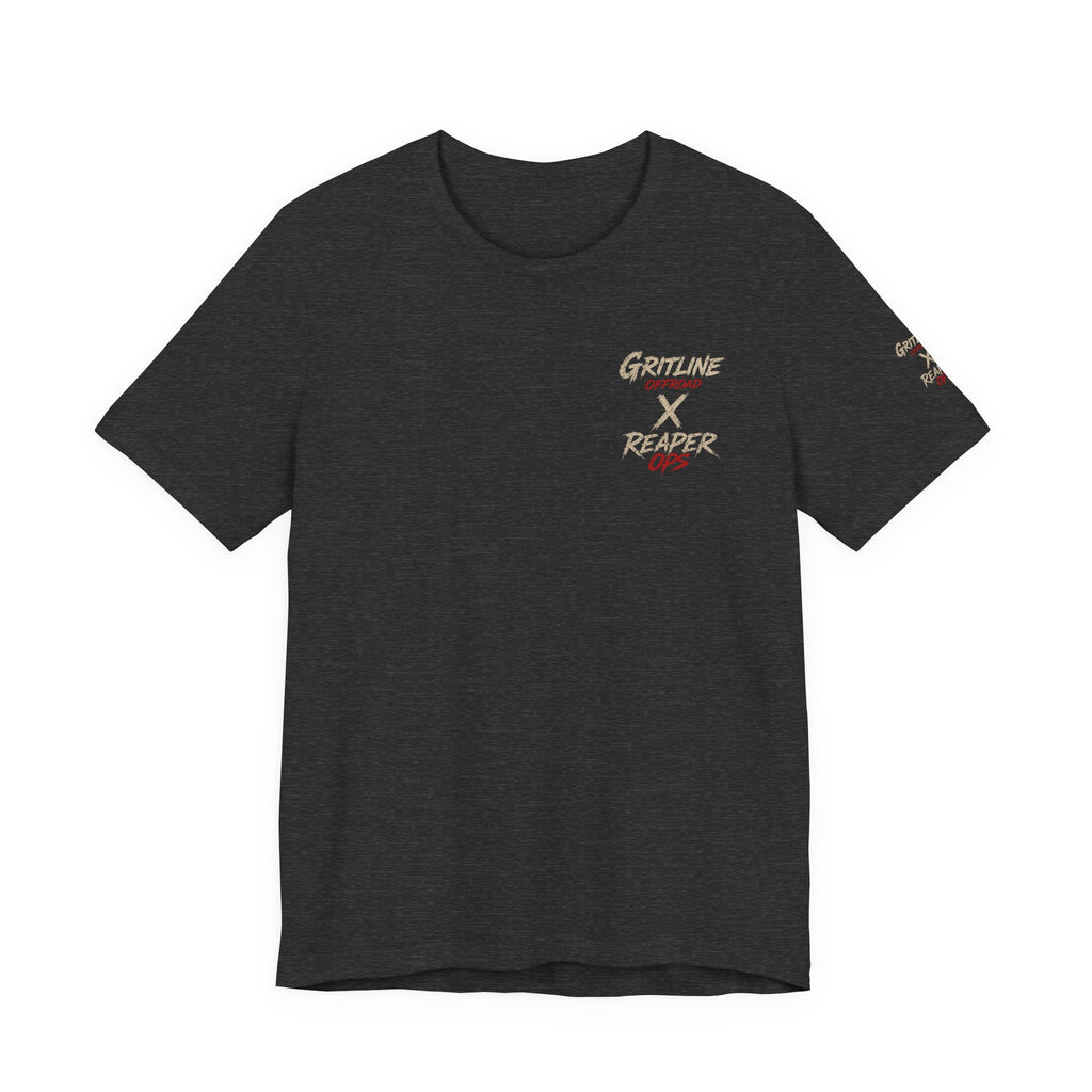 Grim Reaper American Flag T-Shirt — Patriot Skull Tee