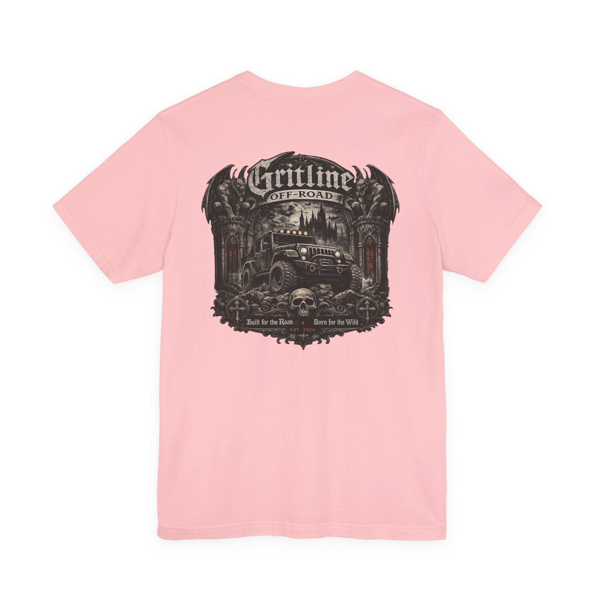Off-Road Gritline Graphic Tee — "Gritline Off-Road" Skull & Jeep Shirt