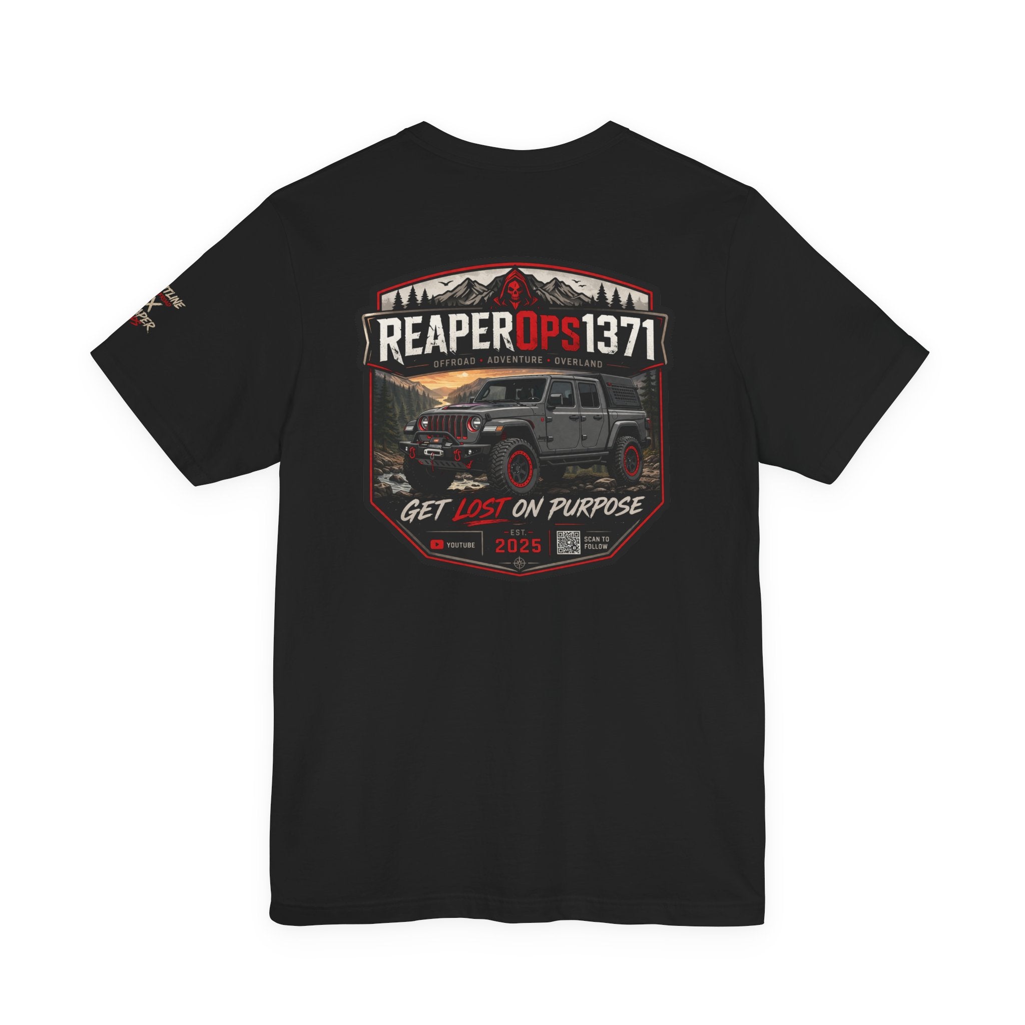Reaper Ops 1371 Jeep Adventure Tee — "Get Lost On Purpose" Off‑Road Truck T‑Shirt