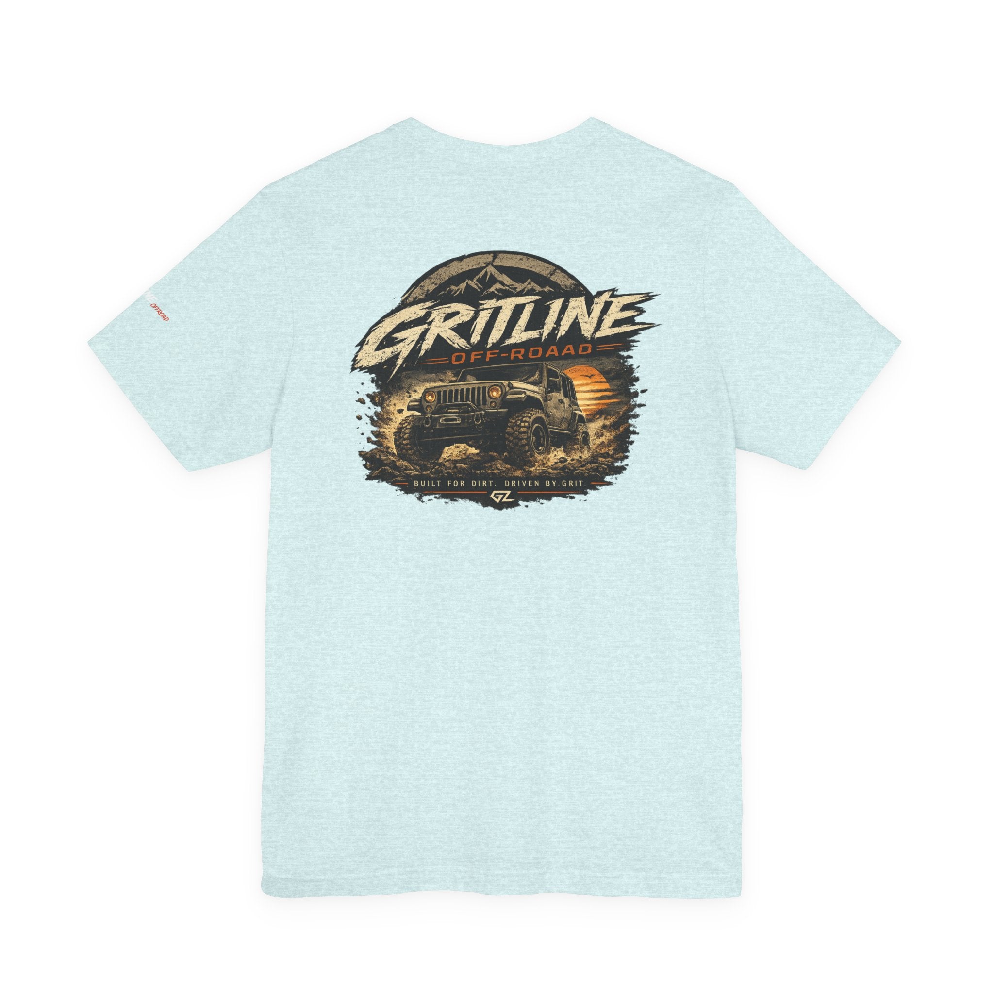 Off-Road Adventure Tee — "Gritline" Jeep Mountain Graphic
