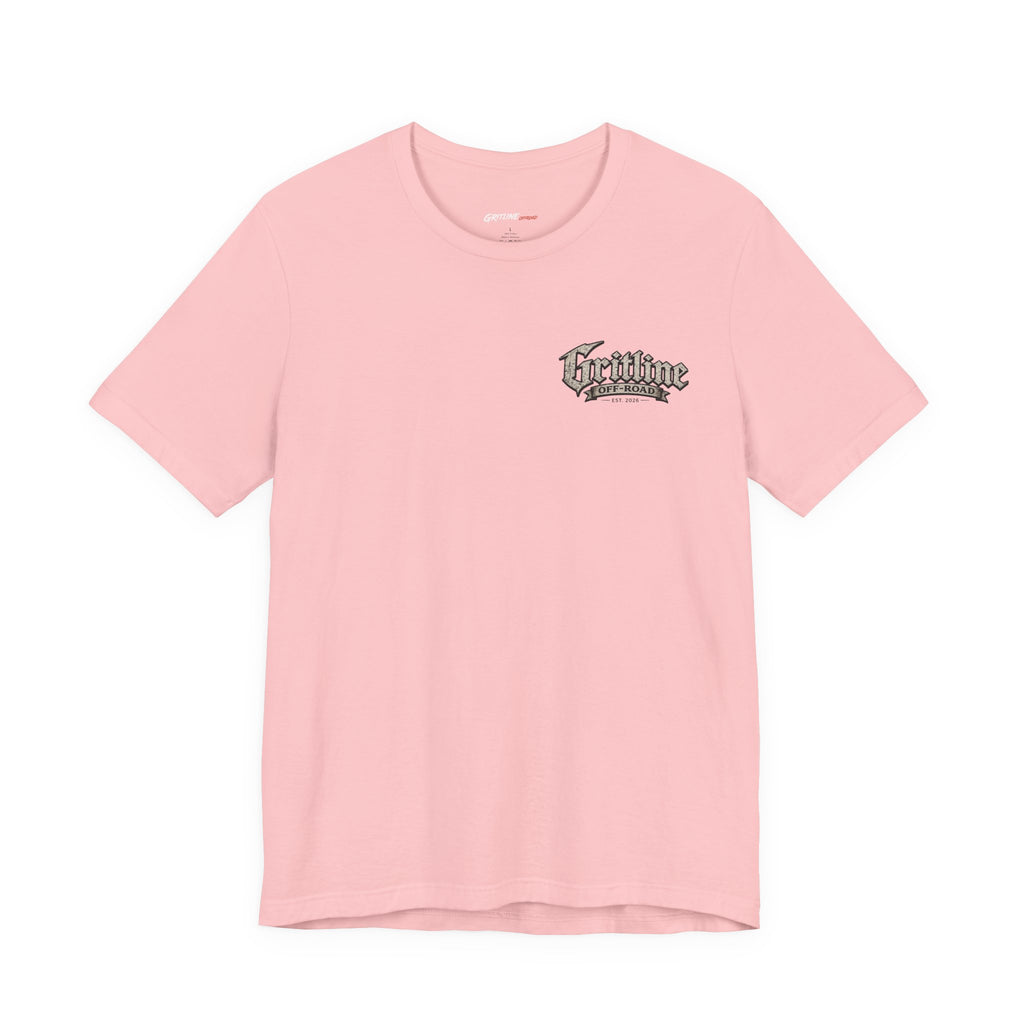 Off-Road Gritline Graphic Tee — "Gritline Off-Road" Skull & Jeep Shirt