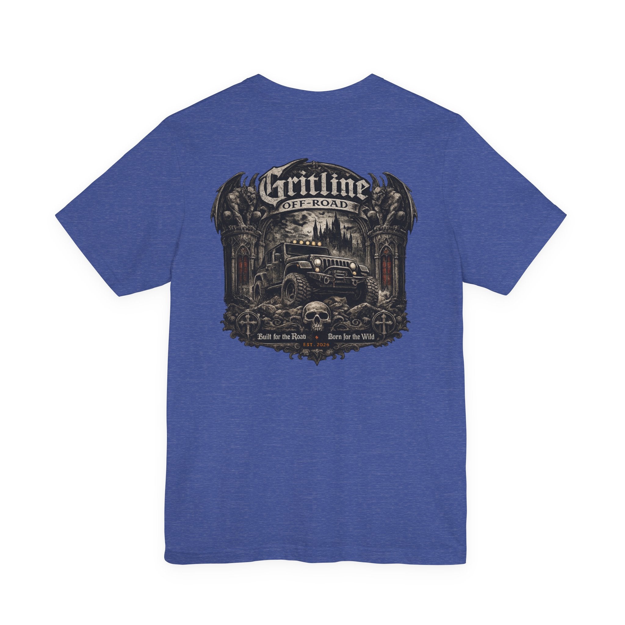 Off-Road Gritline Graphic Tee — "Gritline Off-Road" Skull & Jeep Shirt