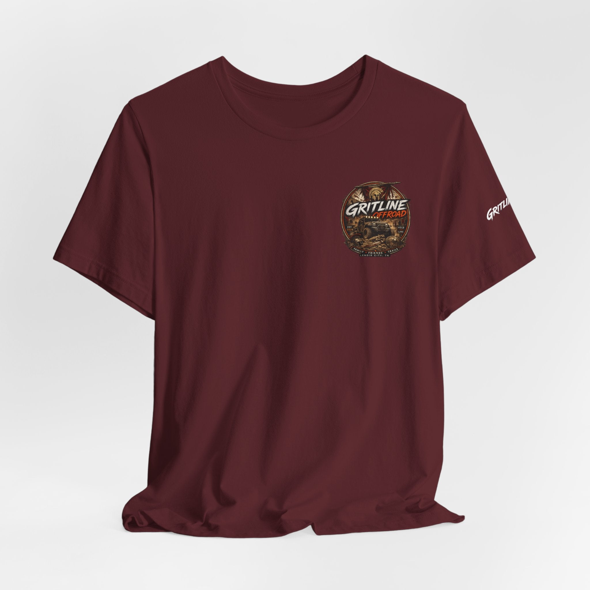 Offroad Jeep Graphic Tee — "Gritline Offroad" Adventure T-Shirt