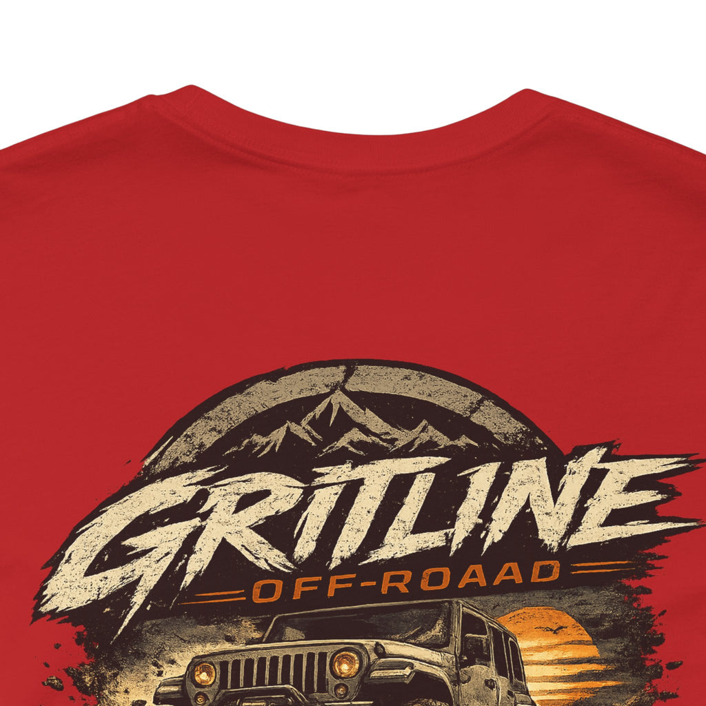 Off-Road Adventure Tee — "Gritline" Jeep Mountain Graphic