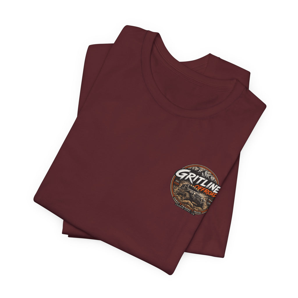 Offroad Jeep T-Shirt — "Gritline Offroad" Rugged Adventure Tee
