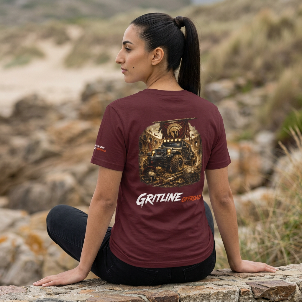 Offroad Jeep Graphic Tee — "Gritline Offroad" Adventure T-Shirt