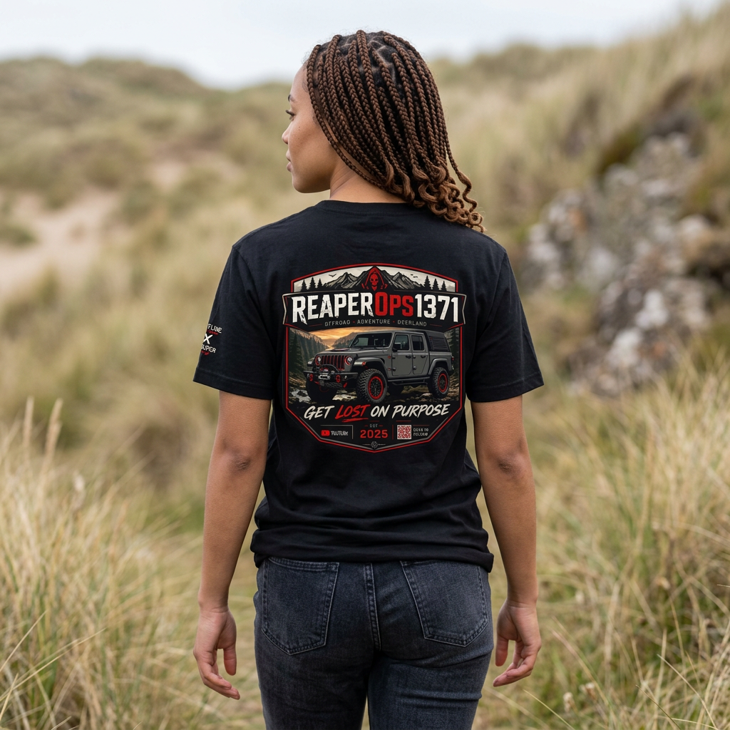 Reaper Ops 1371 Jeep Adventure Tee — "Get Lost On Purpose" Off‑Road Truck T‑Shirt