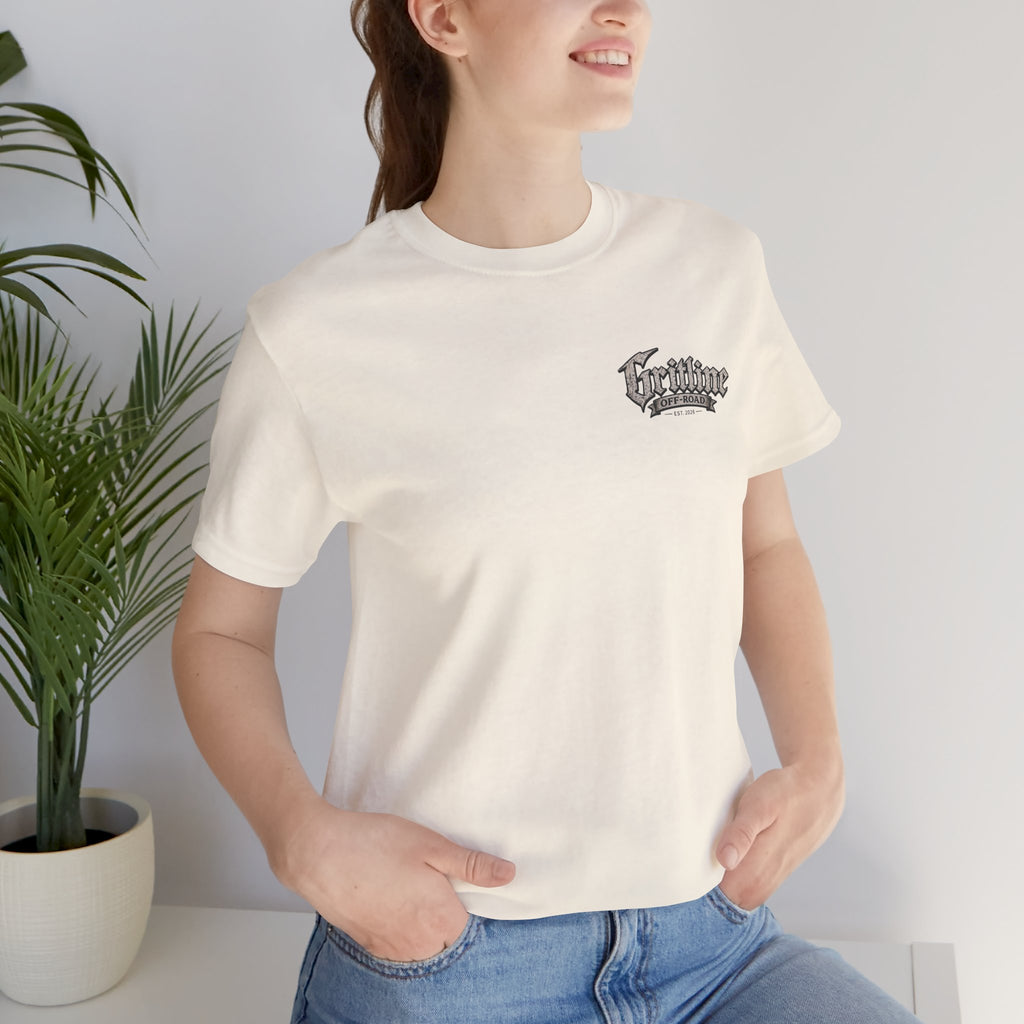 Off-Road Gritline Graphic Tee — "Gritline Off-Road" Skull & Jeep Shirt
