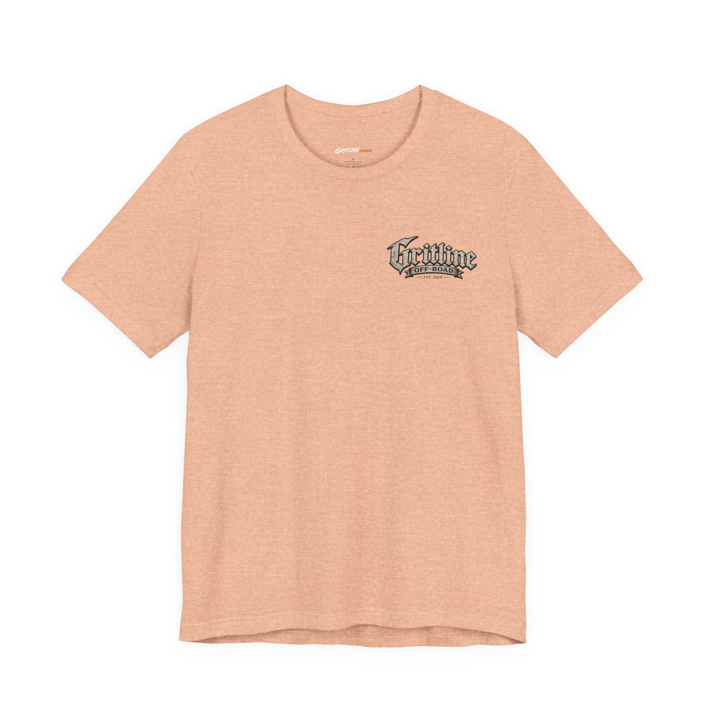 Off-Road Gritline Graphic Tee — "Gritline Off-Road" Skull & Jeep Shirt