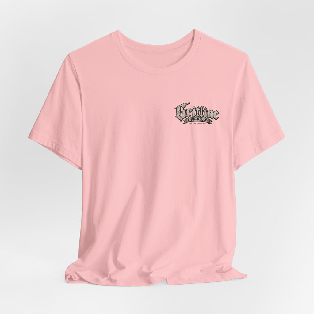Off-Road Gritline Graphic Tee — "Gritline Off-Road" Skull & Jeep Shirt