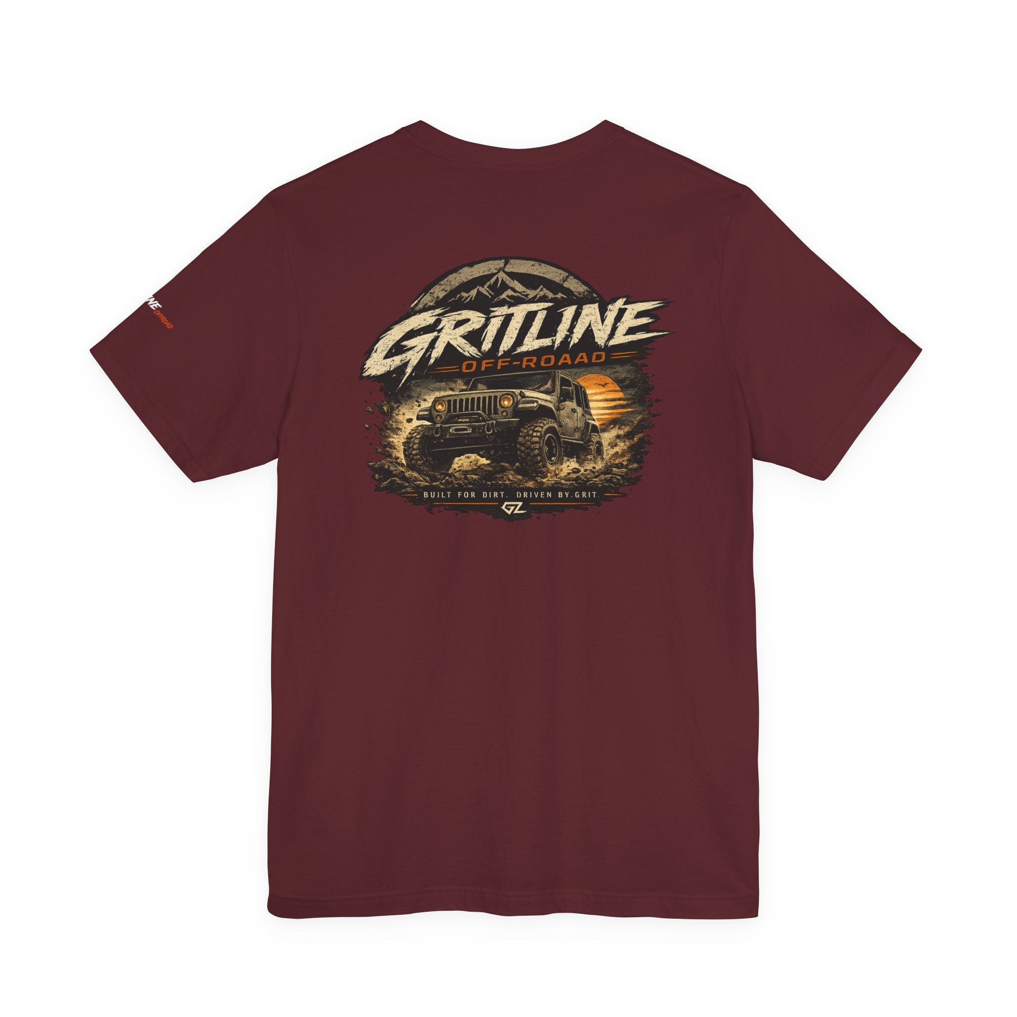 Off-Road Adventure Tee — "Gritline" Jeep Mountain Graphic