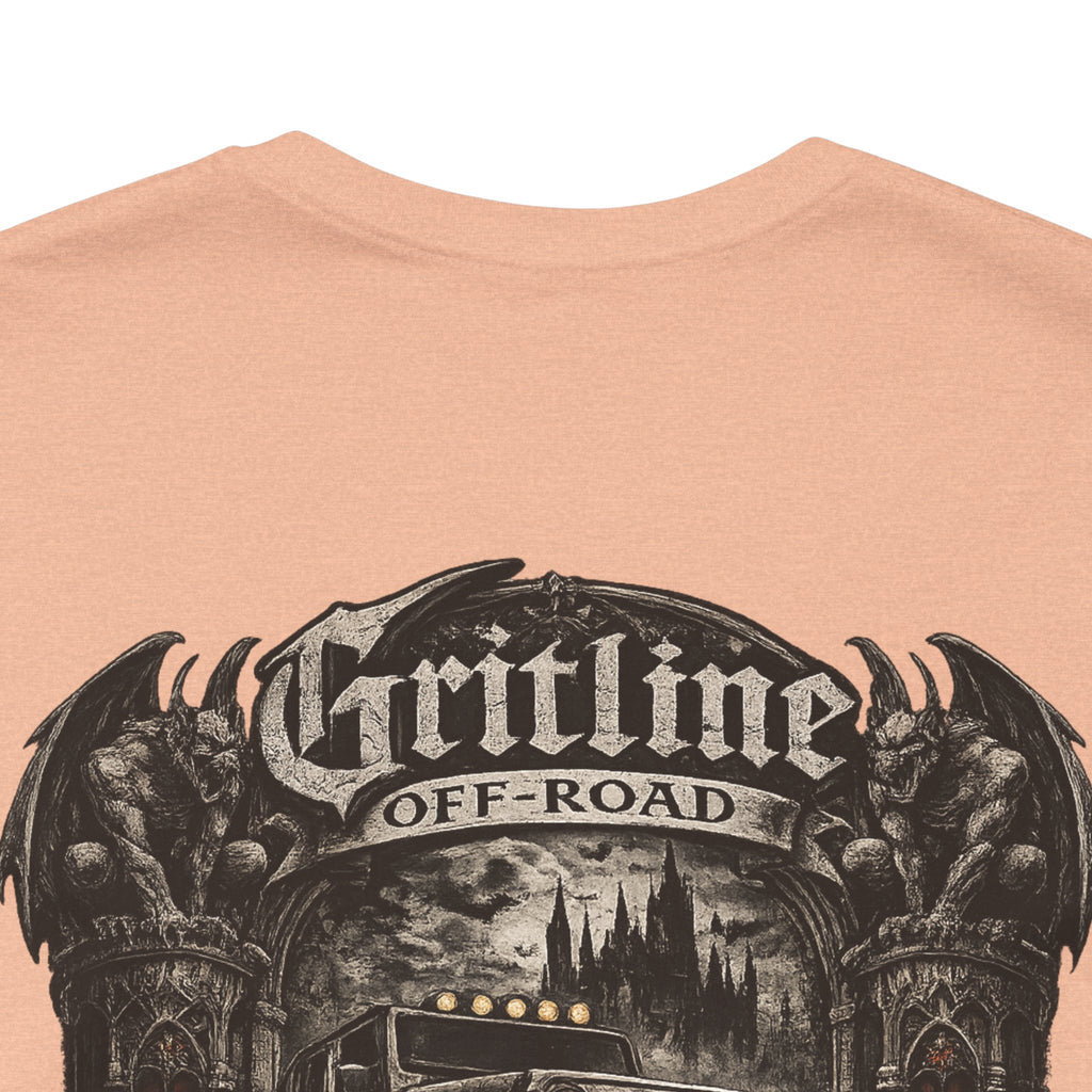 Off-Road Gritline Graphic Tee — "Gritline Off-Road" Skull & Jeep Shirt