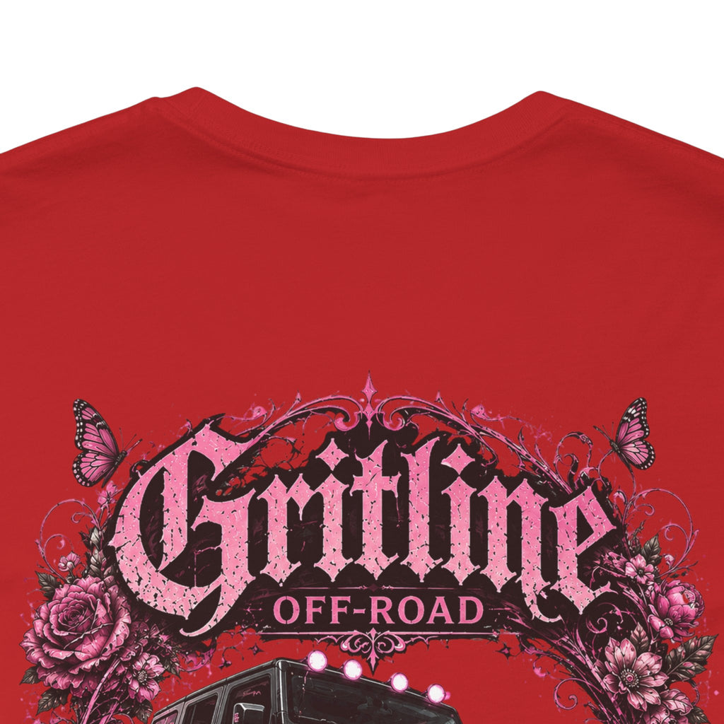 Off-Road Gritline Jeep Tee — Floral Adventure Graphic T-Shirt