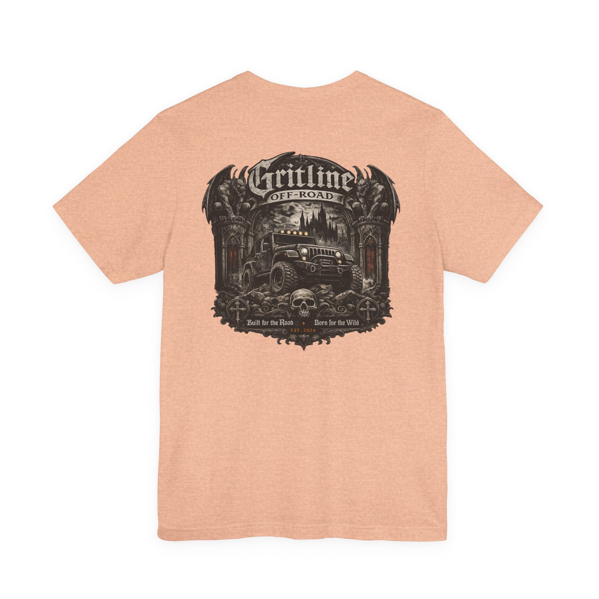 Off-Road Gritline Graphic Tee — "Gritline Off-Road" Skull & Jeep Shirt