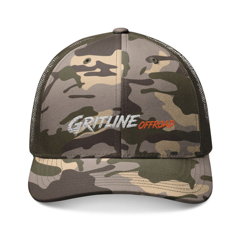Camouflage Trucker Hat — GRITLINE Offroad Embroidered Mesh Cap