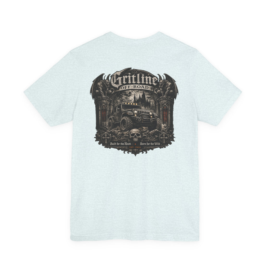 Off-Road Gritline Graphic Tee — "Gritline Off-Road" Skull & Jeep Shirt