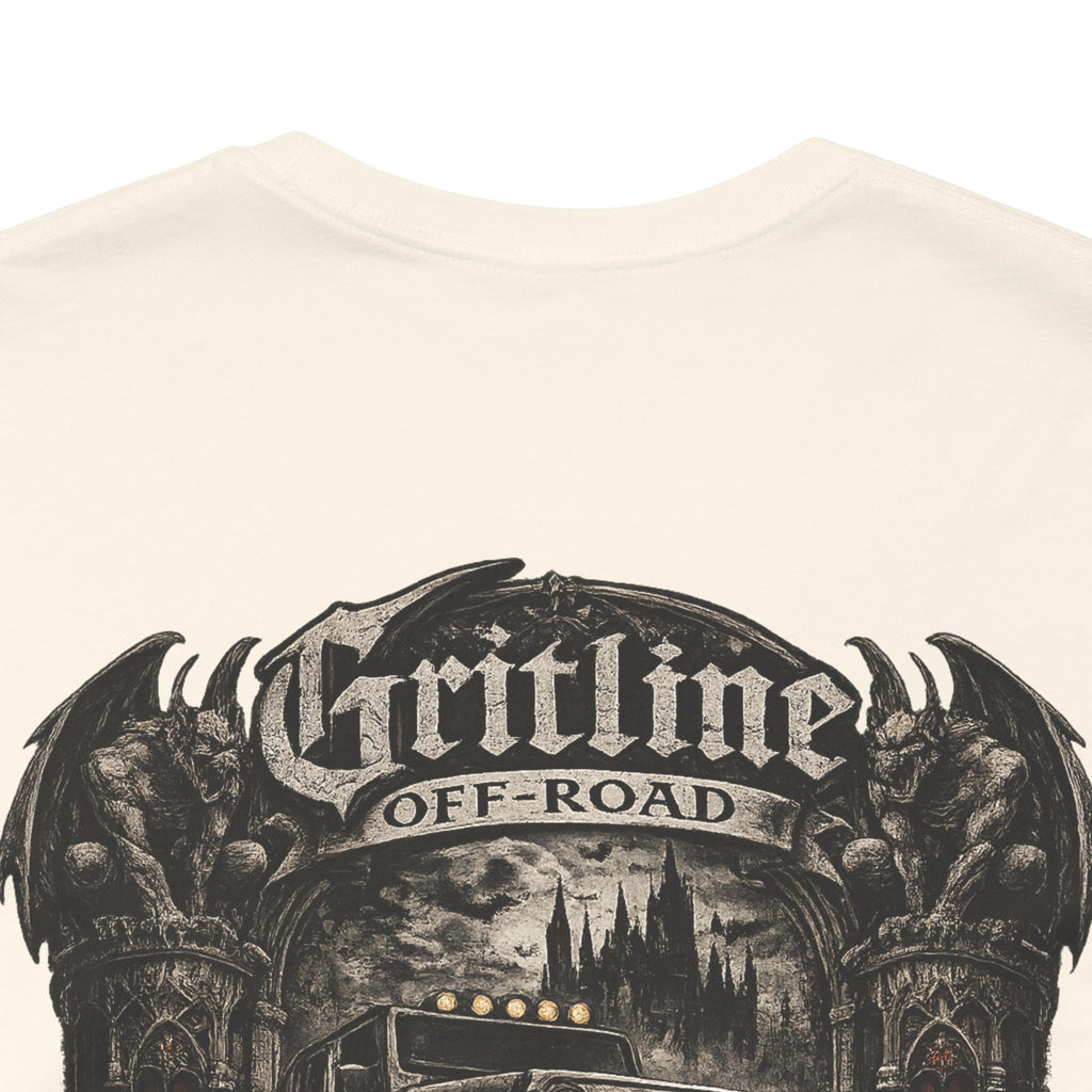 Off-Road Gritline Graphic Tee — "Gritline Off-Road" Skull & Jeep Shirt