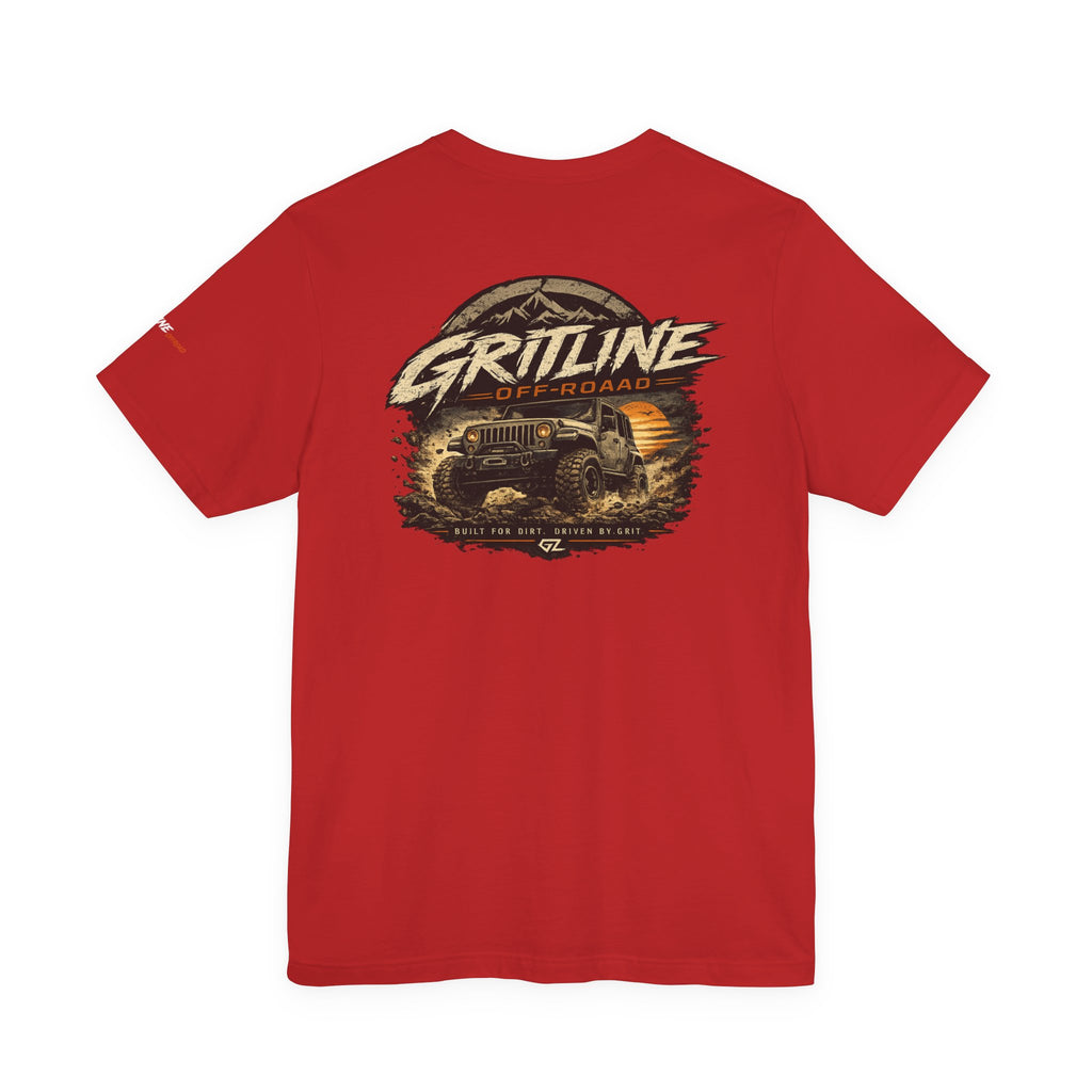 Off-Road Adventure Tee — "Gritline" Jeep Mountain Graphic