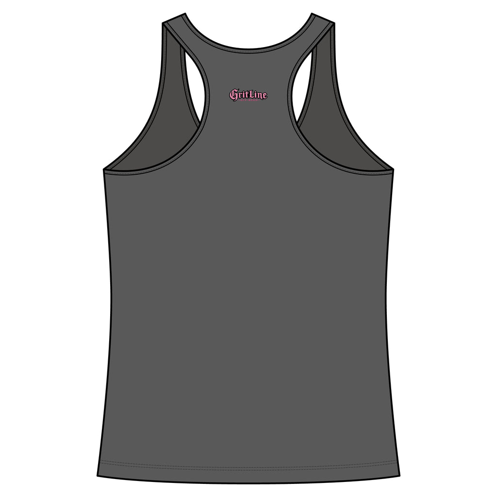 GritLine Off-Road Women's Racerback Tank — Floral Logo Activewear