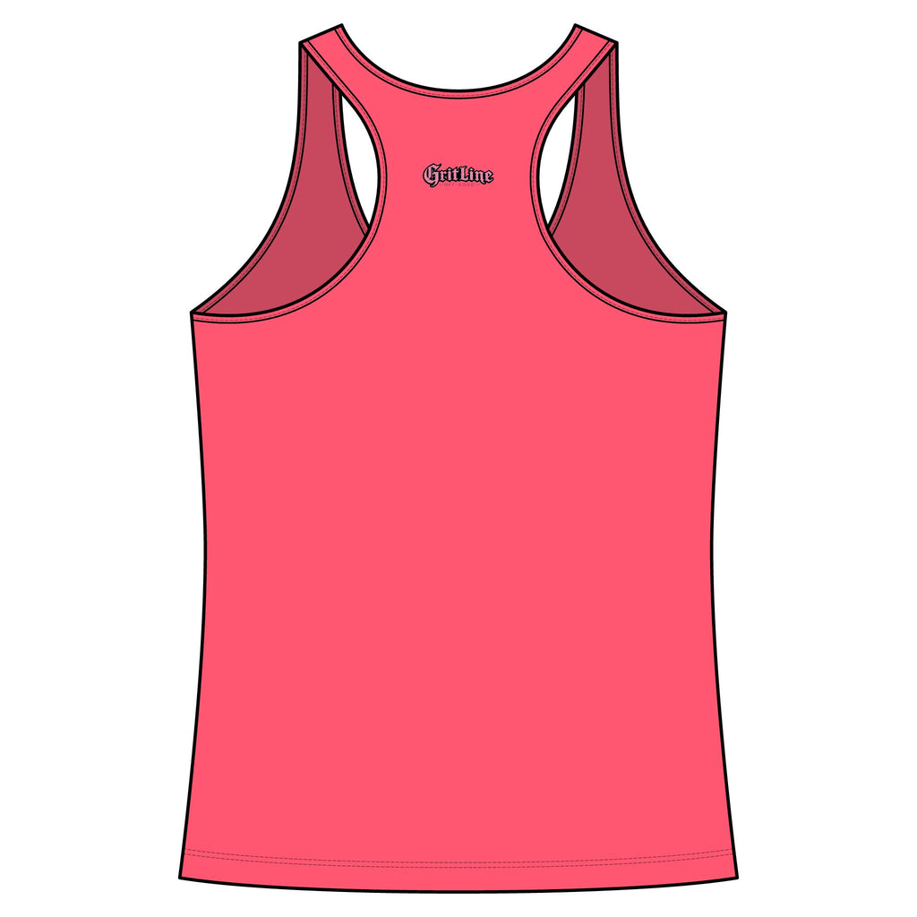 GritLine Off-Road Women's Racerback Tank — Floral Logo Activewear