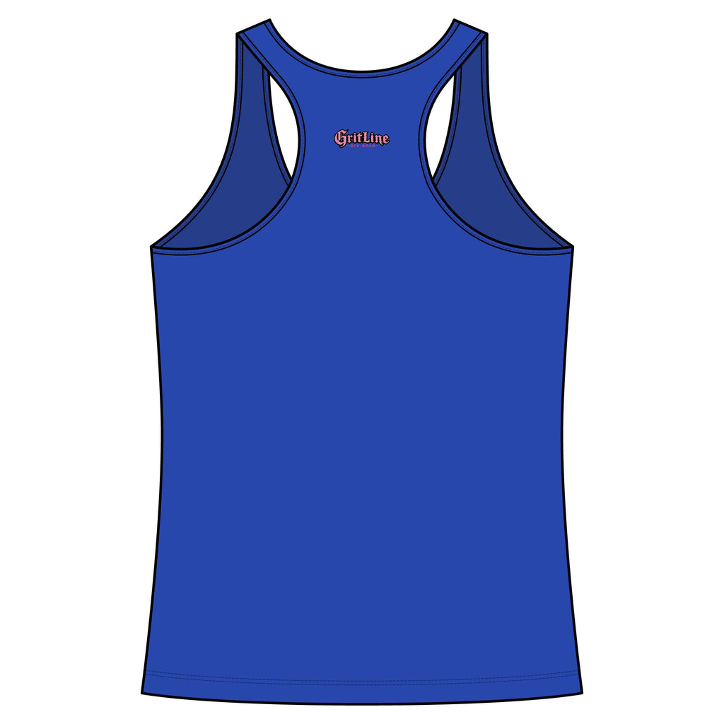 GritLine Off-Road Women's Racerback Tank — Floral Logo Activewear