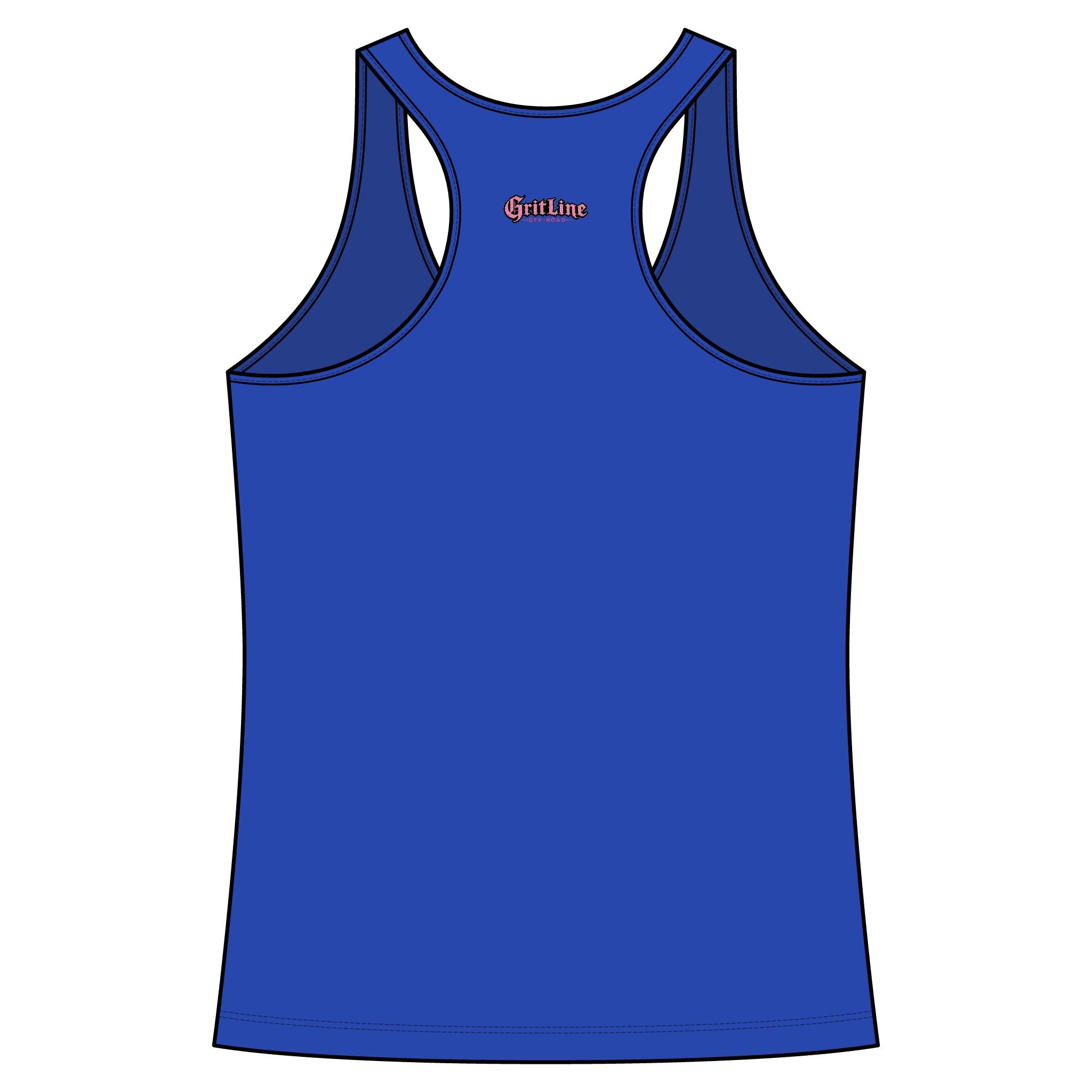 GritLine Off-Road Women's Racerback Tank — Floral Logo Activewear