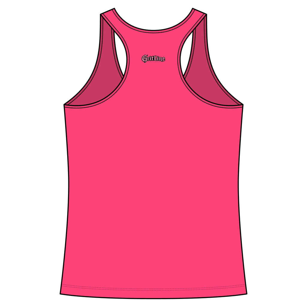 GritLine Off-Road Women's Racerback Tank — Floral Logo Activewear