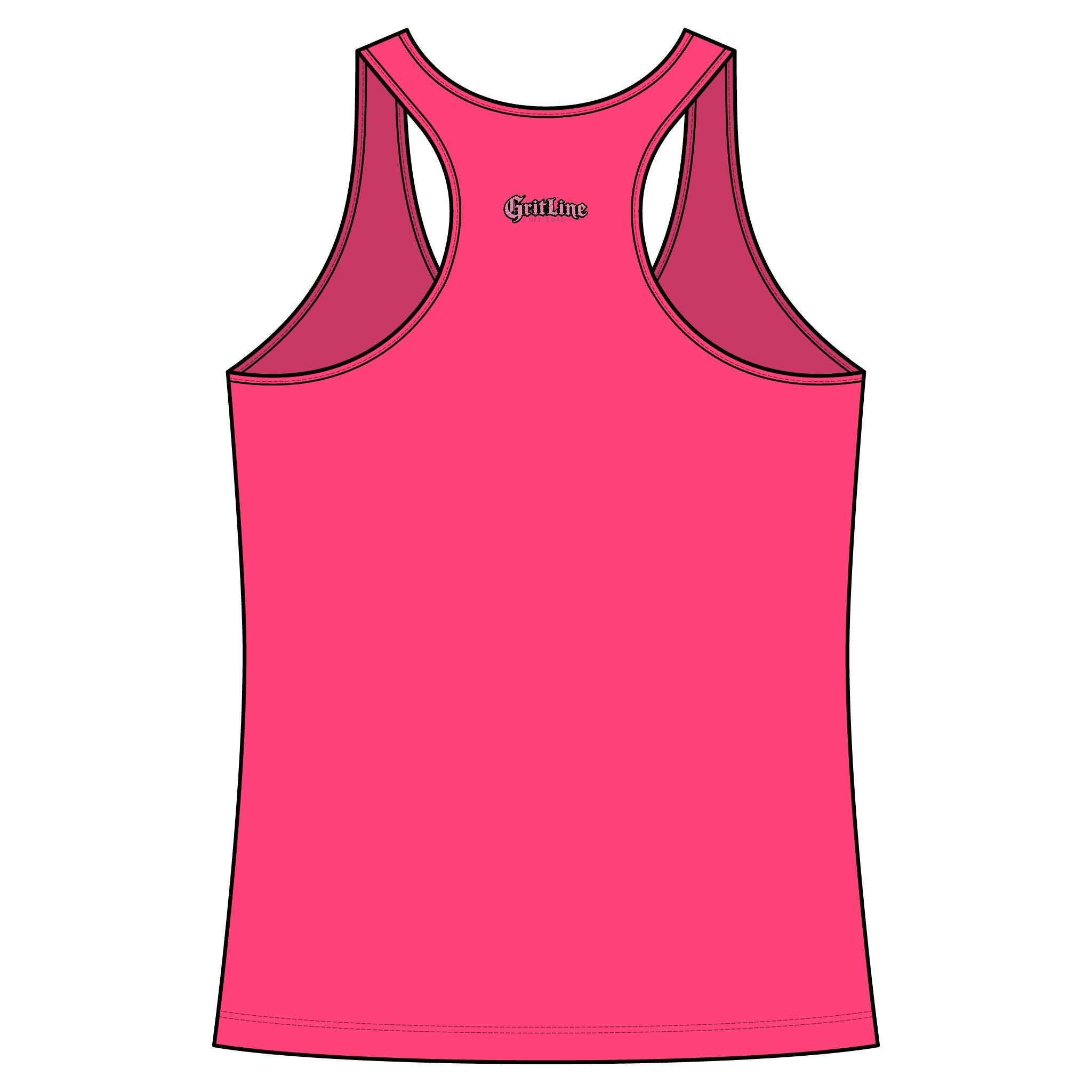 GritLine Off-Road Women's Racerback Tank — Floral Logo Activewear