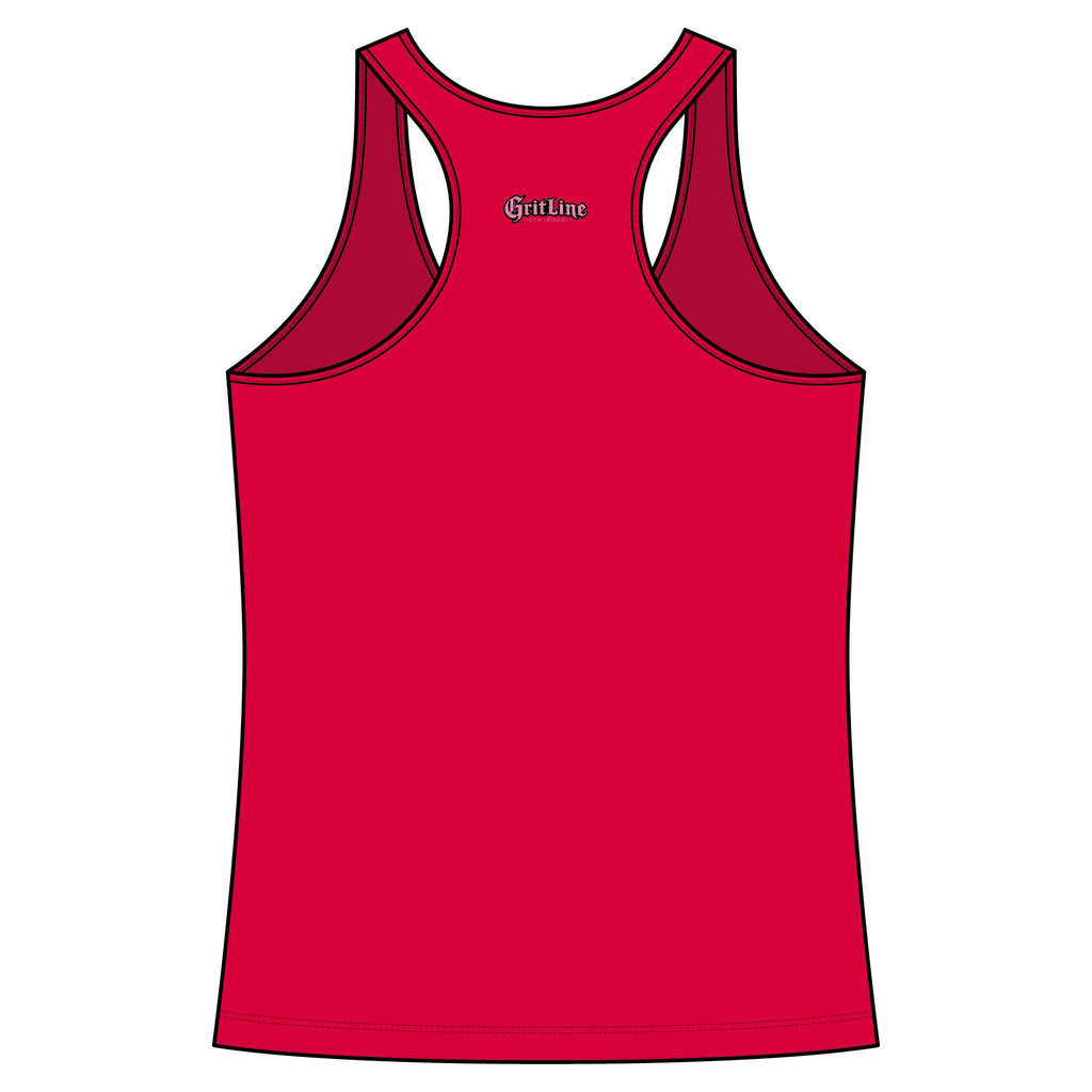 GritLine Off-Road Women's Racerback Tank — Floral Logo Activewear