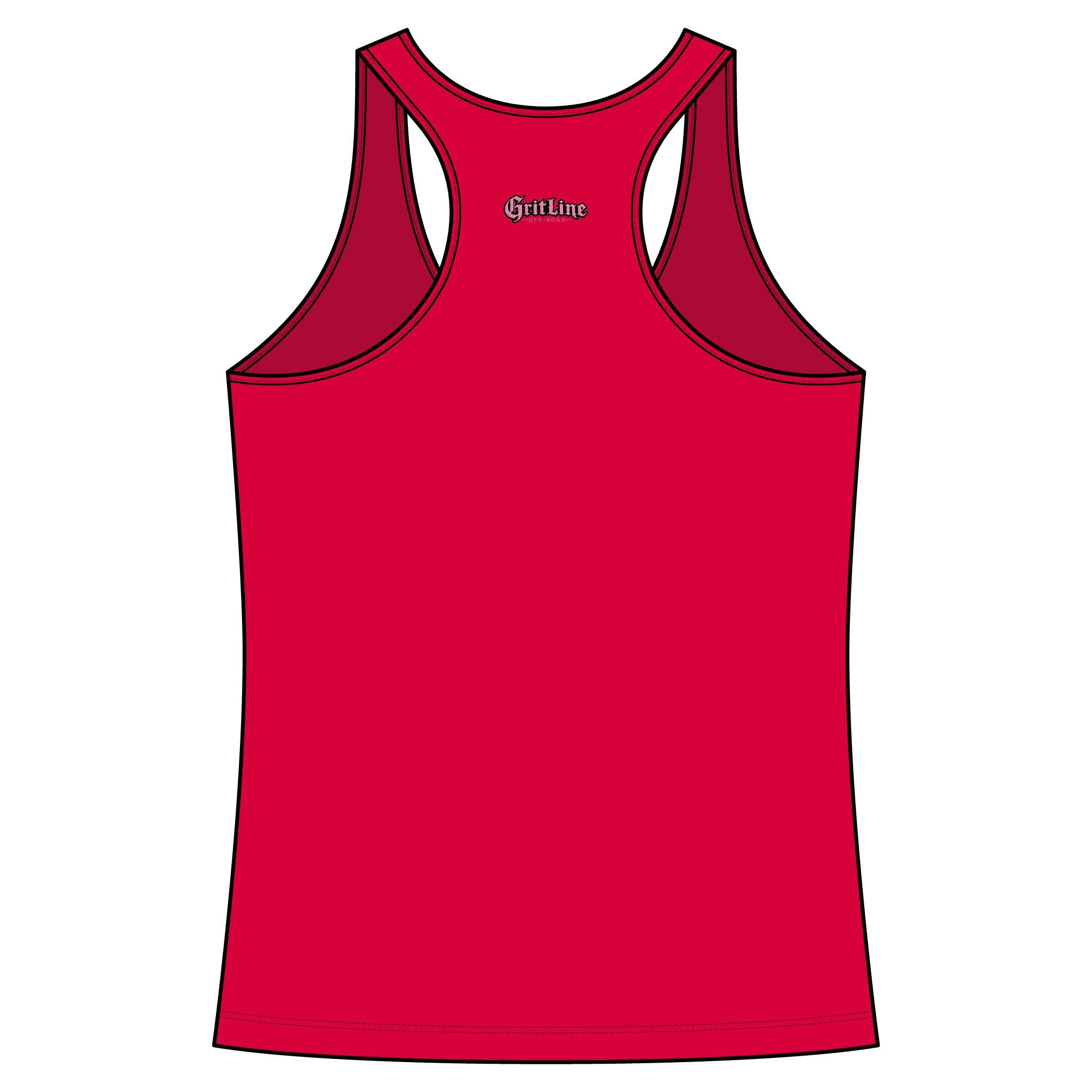 GritLine Off-Road Women's Racerback Tank — Floral Logo Activewear