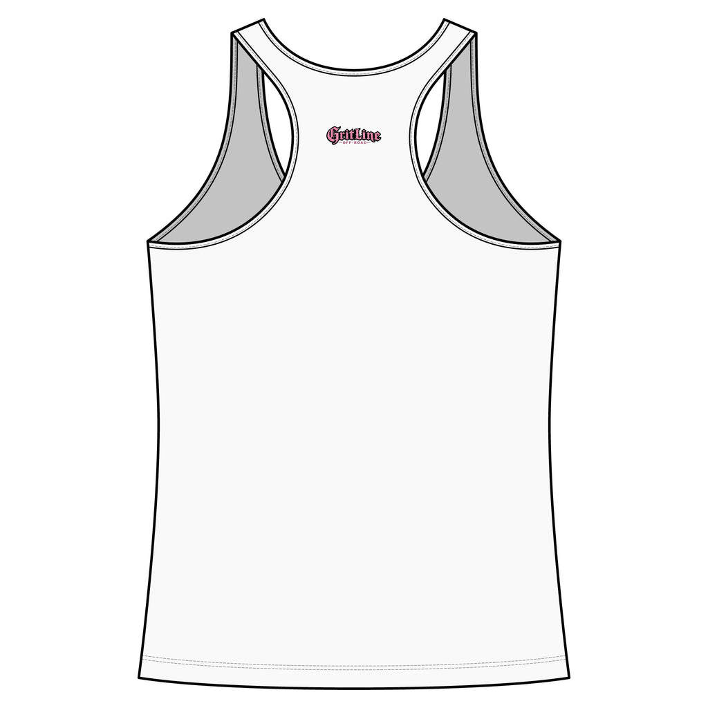 GritLine Off-Road Women's Racerback Tank — Floral Logo Activewear