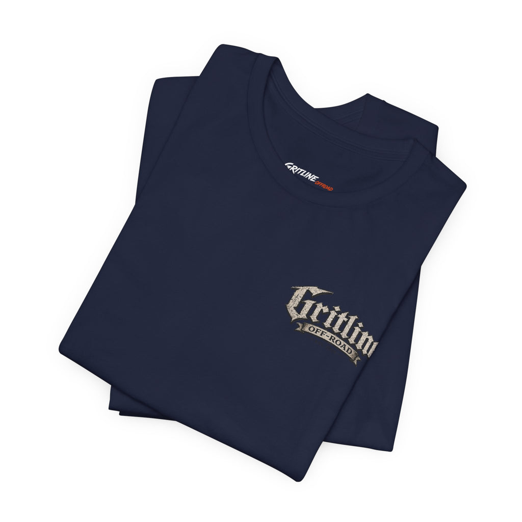 Off-Road Gritline Graphic Tee — "Gritline Off-Road" Skull & Jeep Shirt