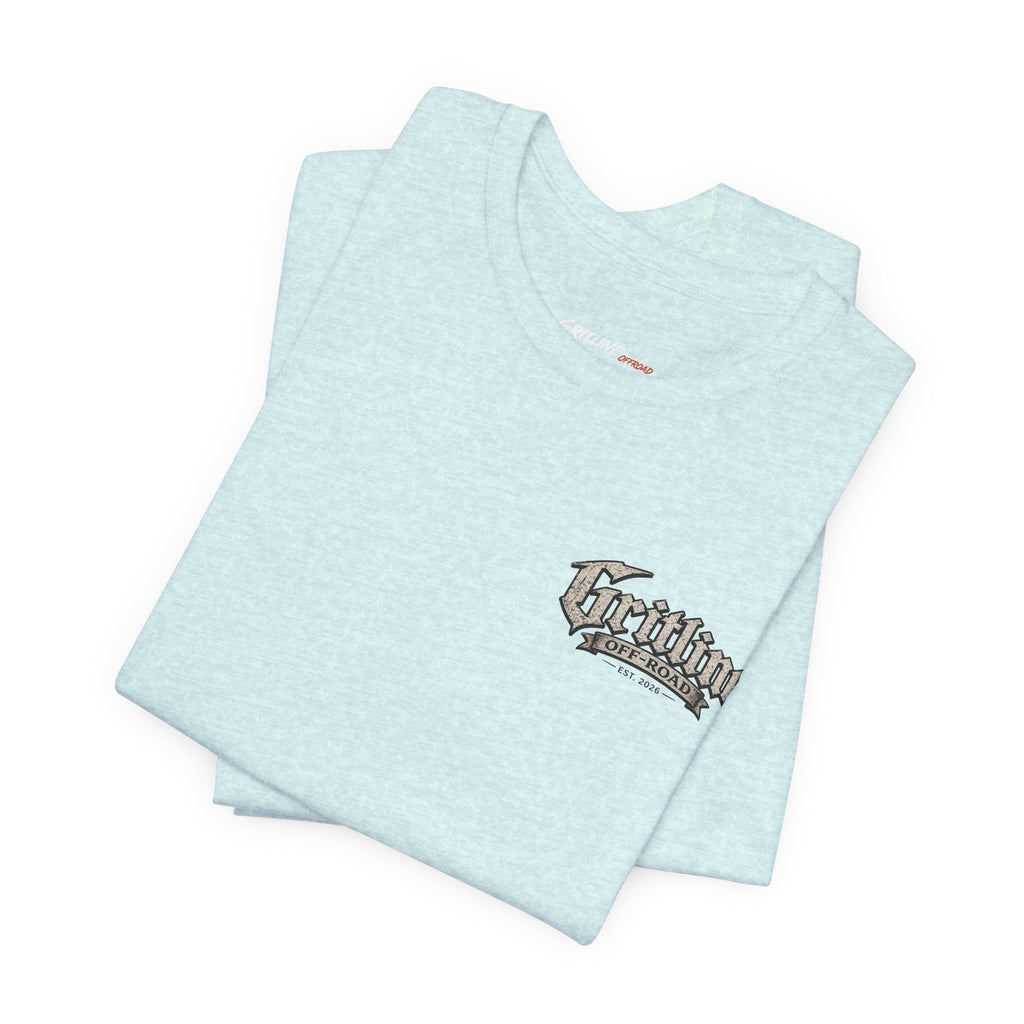Off-Road Gritline Graphic Tee — "Gritline Off-Road" Skull & Jeep Shirt