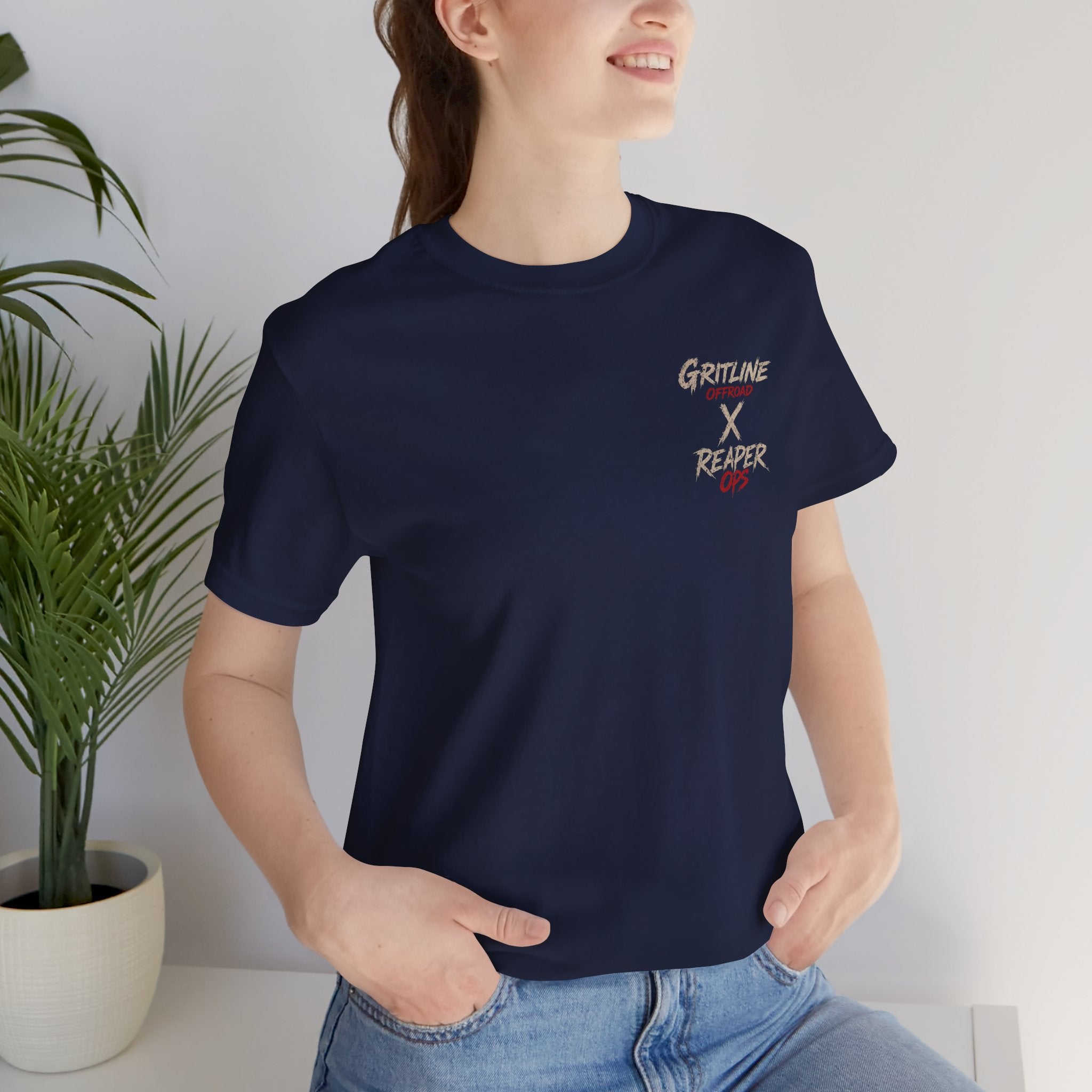 Grim Reaper American Flag T-Shirt — Patriot Skull Tee