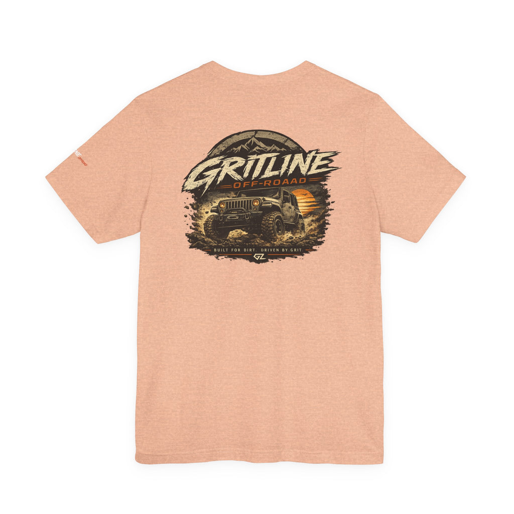 Off-Road Adventure Tee — "Gritline" Jeep Mountain Graphic