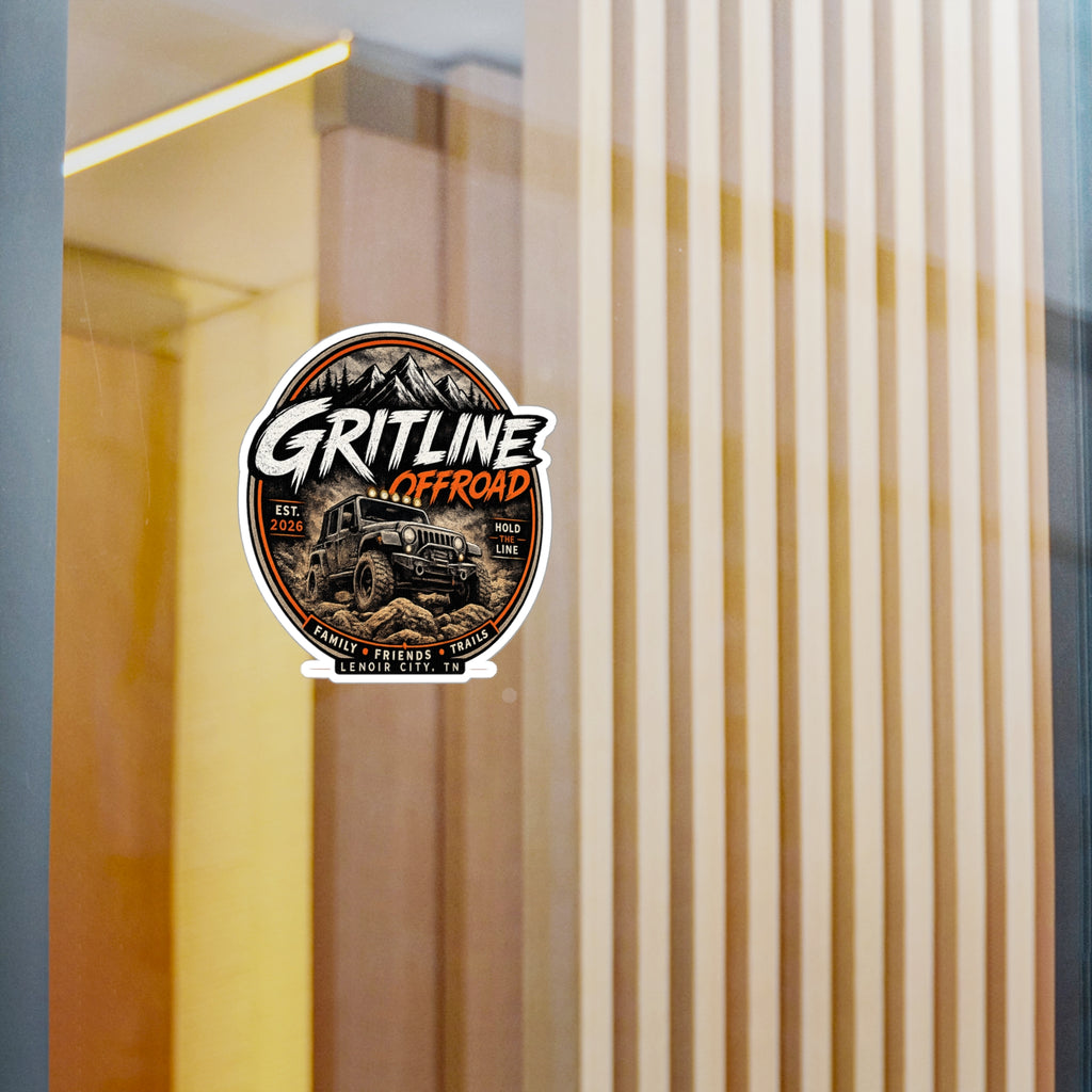Gritline Offroad Vinyl Sticker — Jeep Adventure Kiss-Cut Decal