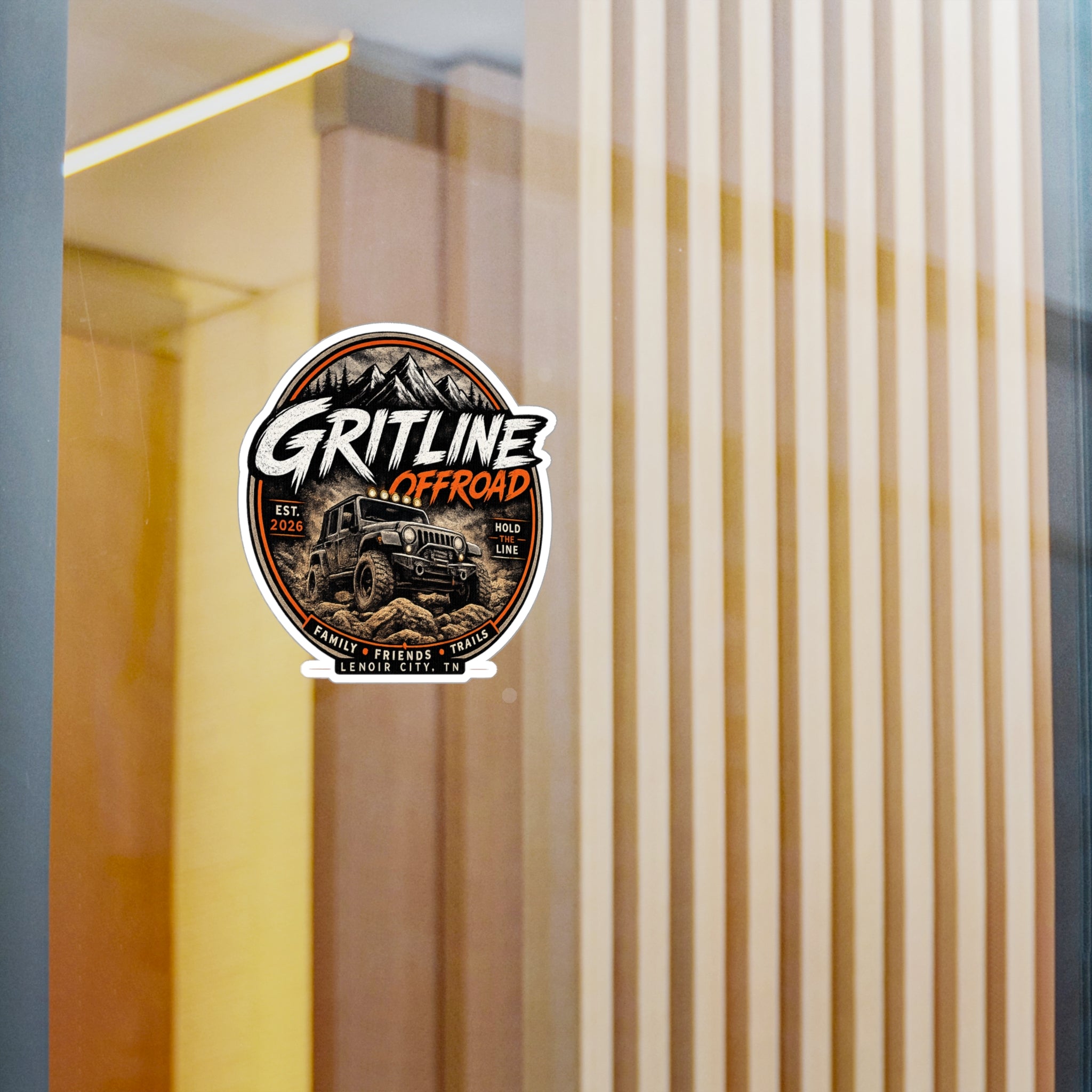 Gritline Offroad Vinyl Sticker — Jeep Adventure Kiss-Cut Decal