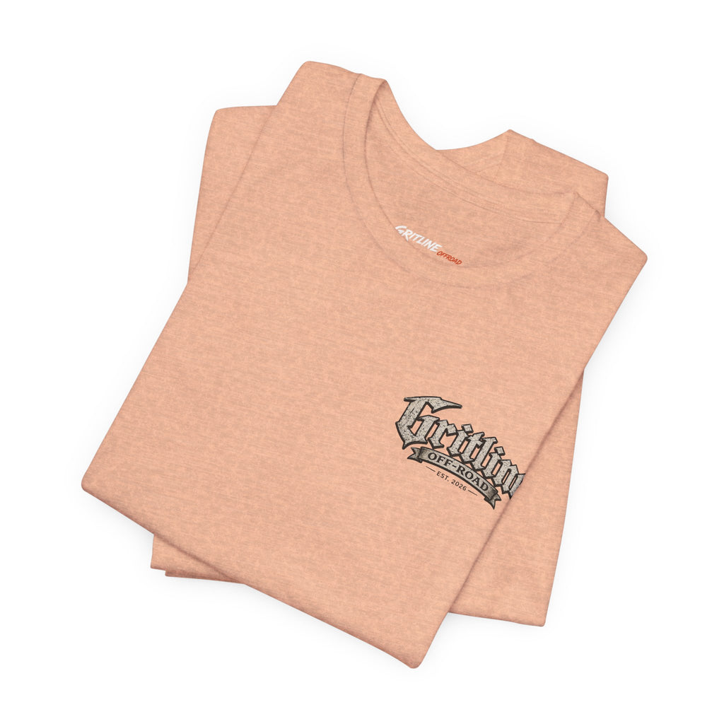 Off-Road Gritline Graphic Tee — "Gritline Off-Road" Skull & Jeep Shirt