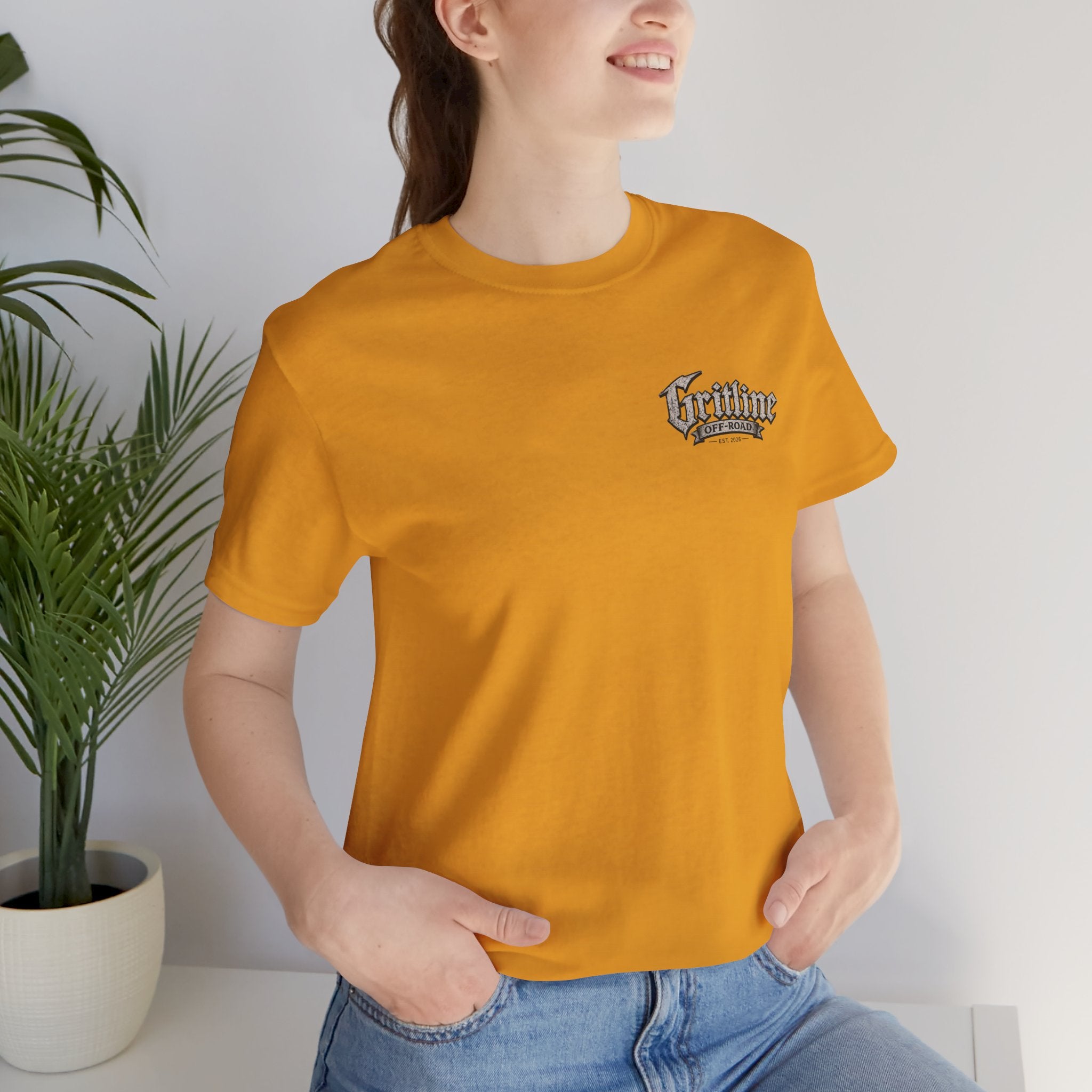 Off-Road Gritline Graphic Tee — "Gritline Off-Road" Skull & Jeep Shirt