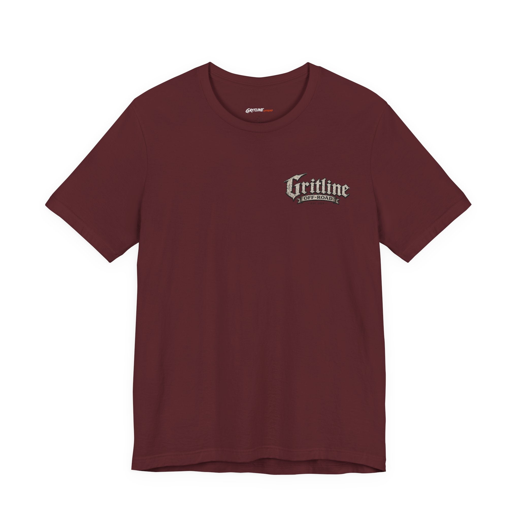 Off-Road Gritline Graphic Tee — "Gritline Off-Road" Skull & Jeep Shirt