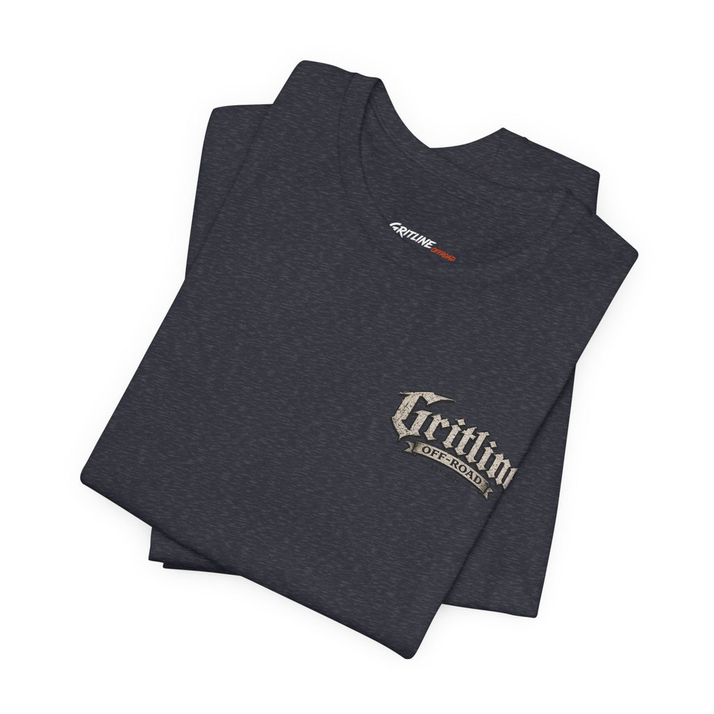 Off-Road Gritline Graphic Tee — "Gritline Off-Road" Skull & Jeep Shirt